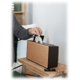 Pure - Evoke Home - Wood Edition - Coffee Black with Cherry Wood Grill - All-in-One Music System - High Quality Digital Radio