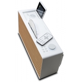 Pure - Evoke Home - Wood Edition - Cotone Bianco Griglia in Ciliegio - Sistema Musicale All-in-One - Radio Digitale Alta Qualità