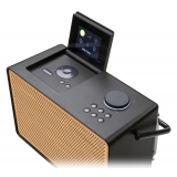 Pure - Evoke Play - Coffee Black Cherry Wood Grill - Wood Edition Portable DAB+ Radio Bluetooth - High Quality Digital Radio