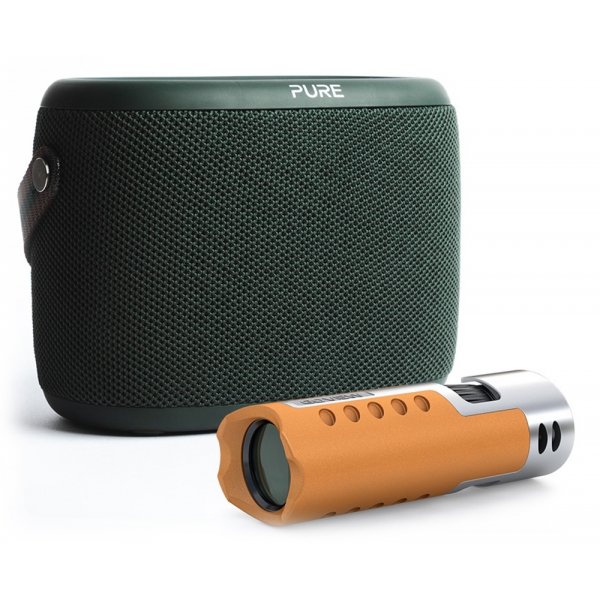 Pure - Woodland Explorer Pack - Sunset Orange - Mobile Speaker - High Quality Digital Radio