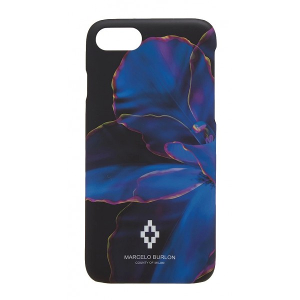 Marcelo Burlon - Cover Blue Flower - iPhone 8 / 7 - Apple - County of Milan - Cover Stampata