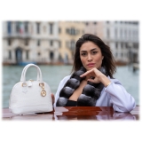 Avvenice - Imperium - Borsa in Coccodrillo - Bianco Perlato - Handmade in Italy - Exclusive Luxury Collection