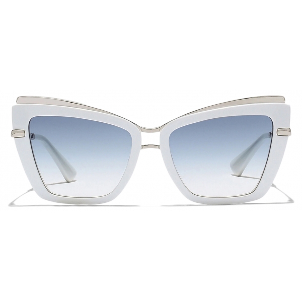Dolce & Gabbana - Metal Print Sunglasses - White Blue Maiolica - Dolce & Gabbana Eyewear