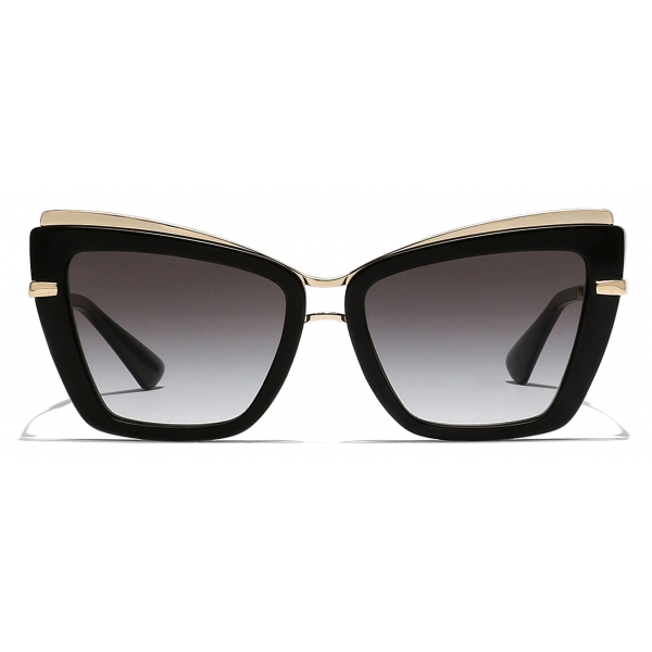 Dolce & Gabbana - Occhiale da Sole Metal Print - Nero Oro - Dolce & Gabbana Eyewear