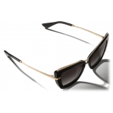 Dolce & Gabbana - Metal Print Sunglasses - Black Gold - Dolce & Gabbana Eyewear