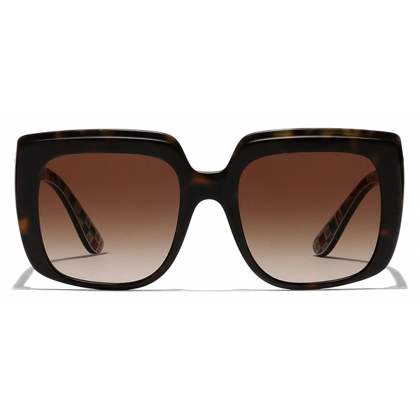 Dolce & Gabbana - New Print Sunglasses - Havana Carretto Print - Dolce & Gabbana Eyewear