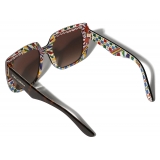 Dolce & Gabbana - New Print Sunglasses - Havana Carretto Print - Dolce & Gabbana Eyewear