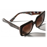 Dolce & Gabbana - New Print Sunglasses - Havana Carretto Print - Dolce & Gabbana Eyewear