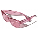 Dolce & Gabbana - Occhiale da Sole DG Sharped - Rosa Trasparente - Dolce & Gabbana Eyewear