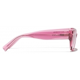 Dolce & Gabbana - DG Sharped Sunglasses - Transparent Pink - Dolce & Gabbana Eyewear