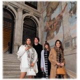 Avvenice - Leila - Cashmere and Canadian Lynx Cape - Loro Piana Cashmere - Furs - Coats - Luxury Exclusive Collection