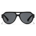 Dolce & Gabbana - Occhiale da Sole Mirror Logo - Nero - Dolce & Gabbana Eyewear