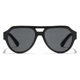 Dolce & Gabbana - Occhiale da Sole Mirror Logo - Nero - Dolce & Gabbana Eyewear