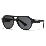 Dolce & Gabbana - Occhiale da Sole Mirror Logo - Nero - Dolce & Gabbana Eyewear