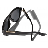 Dolce & Gabbana - Mirror Logo Sunglasses - Black - Dolce & Gabbana Eyewear