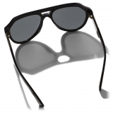 Dolce & Gabbana - Mirror Logo Sunglasses - Black - Dolce & Gabbana Eyewear