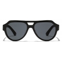 Dolce & Gabbana - Occhiale da Sole Mirror Logo - Nero - Dolce & Gabbana Eyewear