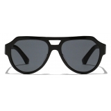 Dolce & Gabbana - Mirror Logo Sunglasses - Black - Dolce & Gabbana Eyewear