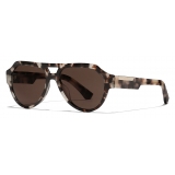 Dolce & Gabbana - Mirror Logo Sunglasses - Havana Beige - Dolce & Gabbana Eyewear