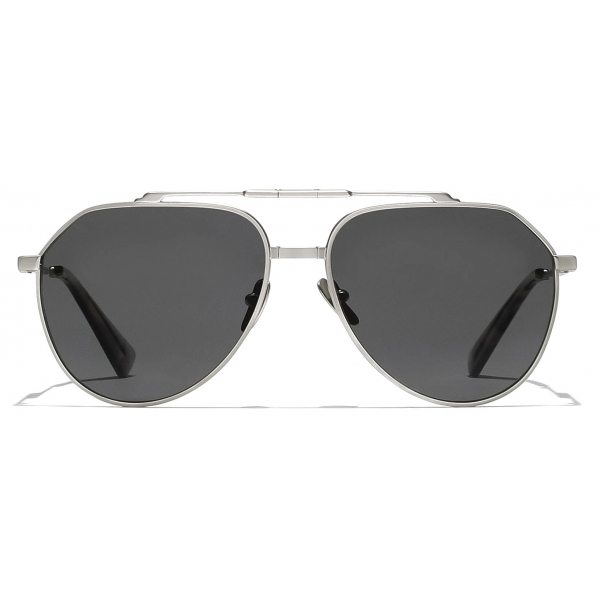 Dolce & Gabbana - Occhiale da Sole Stefano - Argento Opaco Nero - Dolce & Gabbana Eyewear