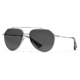 Dolce & Gabbana - Occhiale da Sole Stefano - Argento Opaco Nero - Dolce & Gabbana Eyewear