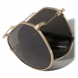 Dolce & Gabbana - Stefano Sunglasses - Gold Grey - Dolce & Gabbana Eyewear