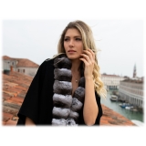 Avvenice - Claire - Cashmere and Chinchilla Cape - Loro Piana Cashmere - Furs - Coats - Luxury Exclusive Collection