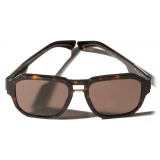 Dolce & Gabbana - Mirror Logo Sunglasses - Havana - Dolce & Gabbana Eyewear