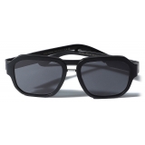 Dolce & Gabbana - Mirror Logo Sunglasses - Matte Black - Dolce & Gabbana Eyewear