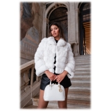 Avvenice - Imperium - Borsa in Coccodrillo - Bianco Perlato - Handmade in Italy - Exclusive Luxury Collection