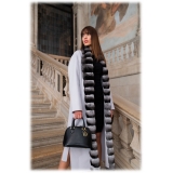 Avvenice - Annie - Cashmere and Chinchilla Coat - Loro Piana Cashmere - Furs - Coats - Luxury Exclusive Collection