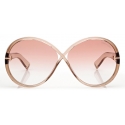 Tom Ford - Eden Sunglasses - Geometric Sunglasses - Dark Havana - Sunglasses - Tom Ford Eyewear