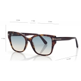 Tom Ford - Occhiali da Sole Elsa - Occhiali da Sole Cat Eye - Havana - Occhiali da Sole - Tom Ford Eyewear