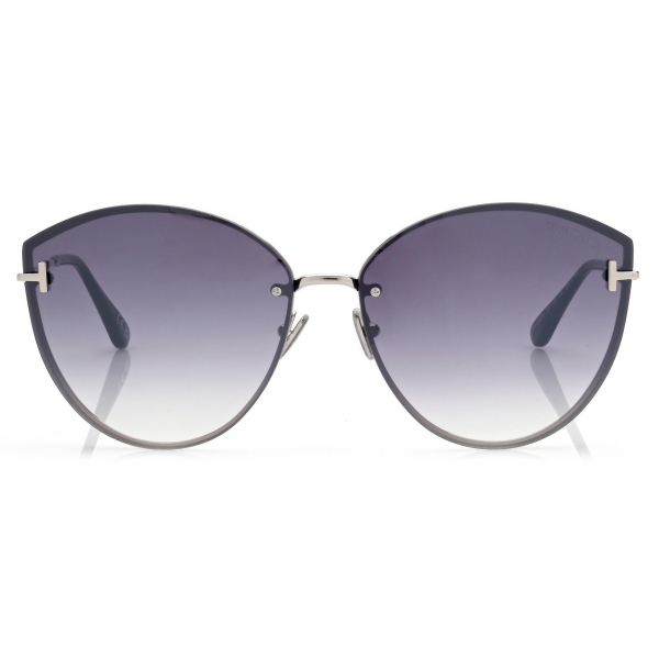Tom Ford - Evangeline Sunglasses - Oversized Sunglasses - Palladium - Sunglasses - Tom Ford Eyewear