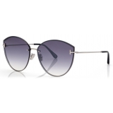 Tom Ford - Evangeline Sunglasses - Oversized Sunglasses - Palladium - Sunglasses - Tom Ford Eyewear