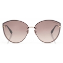 Tom Ford - Evangeline Sunglasses - Oversized Sunglasses - Rose Gold Brown - Sunglasses - Tom Ford Eyewear