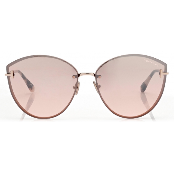 Tom Ford - Evangeline Sunglasses - Oversized Sunglasses - Rose Gold Pink - Sunglasses - Tom Ford Eyewear