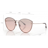 Tom Ford - Evangeline Sunglasses - Oversized Sunglasses - Rose Gold Pink - Sunglasses - Tom Ford Eyewear