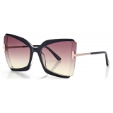 Tom Ford - Gia Sunglasses - Butterfly Sunglasses - Black Havana - Sunglasses - Tom Ford Eyewear