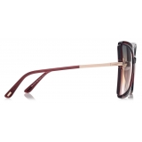 Tom Ford - Gia Sunglasses - Butterfly Sunglasses - Bordeaux - Sunglasses - Tom Ford Eyewear