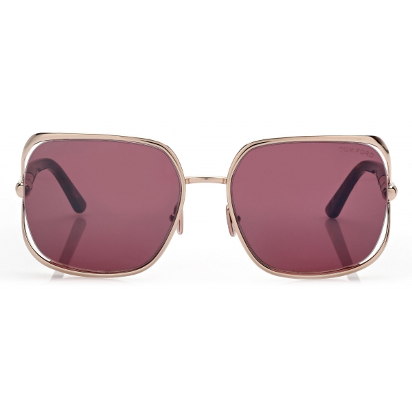 Tom Ford - Goldie Sunglasses - Square Sunglasses - Rose Gold Pink - Sunglasses - Tom Ford Eyewear