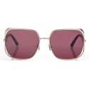 Tom Ford - Occhiali da Sole Goldie - Occhiali da Sole Squadrati - Oro Rosa - Occhiali da Sole - Tom Ford Eyewear