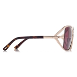 Tom Ford - Occhiali da Sole Goldie - Occhiali da Sole Squadrati - Oro Rosa - Occhiali da Sole - Tom Ford Eyewear