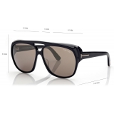 Tom Ford - Jayden Sunglasses - Wraparound Sunglasses - Black - Sunglasses - Tom Ford Eyewear