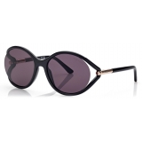 Tom Ford - Melody Sunglasses - Round Sunglasses - Black - Sunglasses - Tom Ford Eyewear