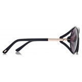 Tom Ford - Melody Sunglasses - Round Sunglasses - Black - Sunglasses - Tom Ford Eyewear