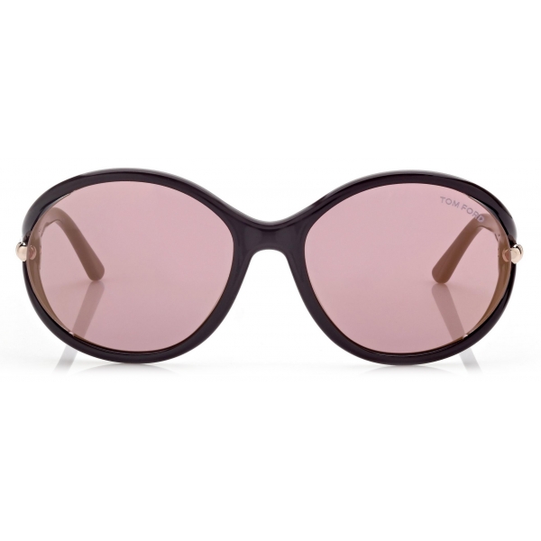 Tom Ford - Melody Sunglasses - Round Sunglasses - Shiny Dark Brown - Sunglasses - Tom Ford Eyewear