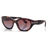 Tom Ford - Occhiali da Sole Penny - Occhiali da Sole Cat Eye - Havana Scuro - Occhiali da Sole - Tom Ford Eyewear