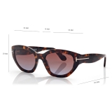 Tom Ford - Occhiali da Sole Penny - Occhiali da Sole Cat Eye - Havana Scuro - Occhiali da Sole - Tom Ford Eyewear