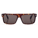 Tom Ford - Occhiali da Sole Philippe - Occhiali da Sole Rettangolare - Havana Scuro - Occhiali da Sole - Tom Ford Eyewear